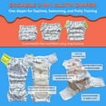 thumbnail image 3 of EcoAble Hybrid Cloth Diaper: Potty Training, Swim, Special Needs, PUL (Sz 3, Abstract), 3 of 5