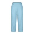 thumbnail image 4 of DHFJKG Capri Pants For Women Stretch Yoga Relaxed Fit Side Slit Cropped Pants With Pockets Casual Summer Trendy Trousers, 4 of 4