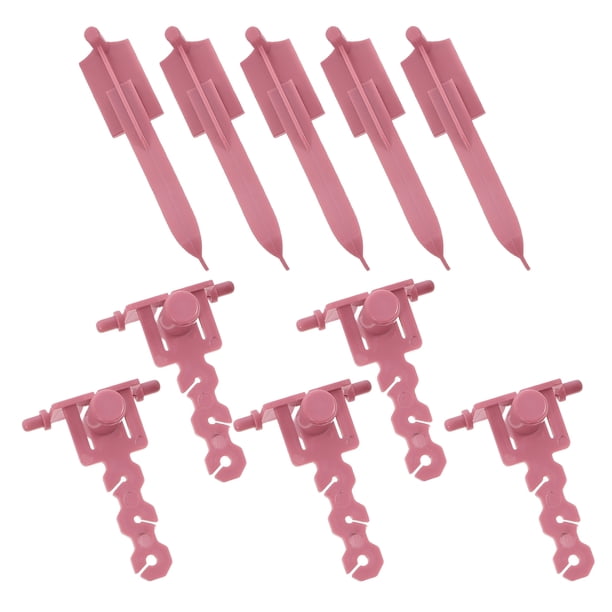 WHAMVOX 1Jgo Accesorios De Tejido Con Agujas Para Máquina De Tejer En Plástico Marrón Resistente
