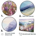 thumbnail image 3 of Designart "Mountain Seasonal Pink Blooms" Seasonal Flowers Floater Framed Canvas Art Print, 3 of 5