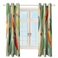 thumbnail image 3 of Blackout Curtains for Bedroom Watercolor Bird Full Room Darkening Grommet Curtains for Living Room,Thermal Insulated Ombre Drapes, 3 of 7