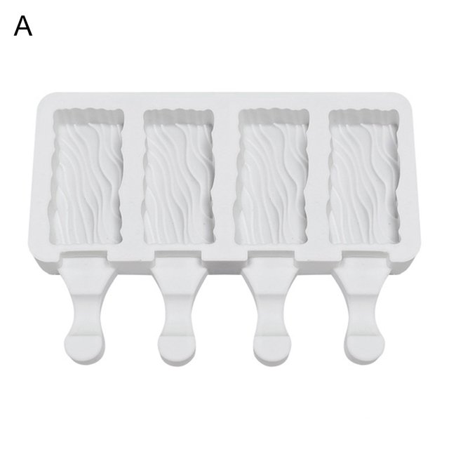 Lubelski Tear-resistance Popsicle Mold Easy Release Silicone DIY Craft Safety Ice Cream Mold for Home