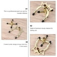 thumbnail image 6 of KALLORY Professional Golden Metal Pool Cue Rest Rack with Antler Design for Billiards Players and Pool Enthusiasts, 6 of 7