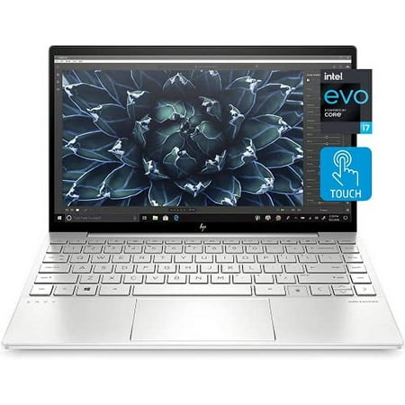 HP Envy 13 Laptop, 13.3" FHD 1080p Touchscreen, i7-1165G7 EVO, 8GB DDR4 RAM, 1TB SSD, Webcam with Shutter Switch, Backlit Keyboard, Fingerprint Reader, WiFi 6, Bluetooth 5, Windows 10 Home
