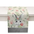 thumbnail image 1 of Binwennn And Candy Table Vintage Table Runners 12 Ft Table Easter Bunny Egg Pattern Linen Print Kitchen Dining Room Insulated Decorative Placemat（D）, 1 of 7