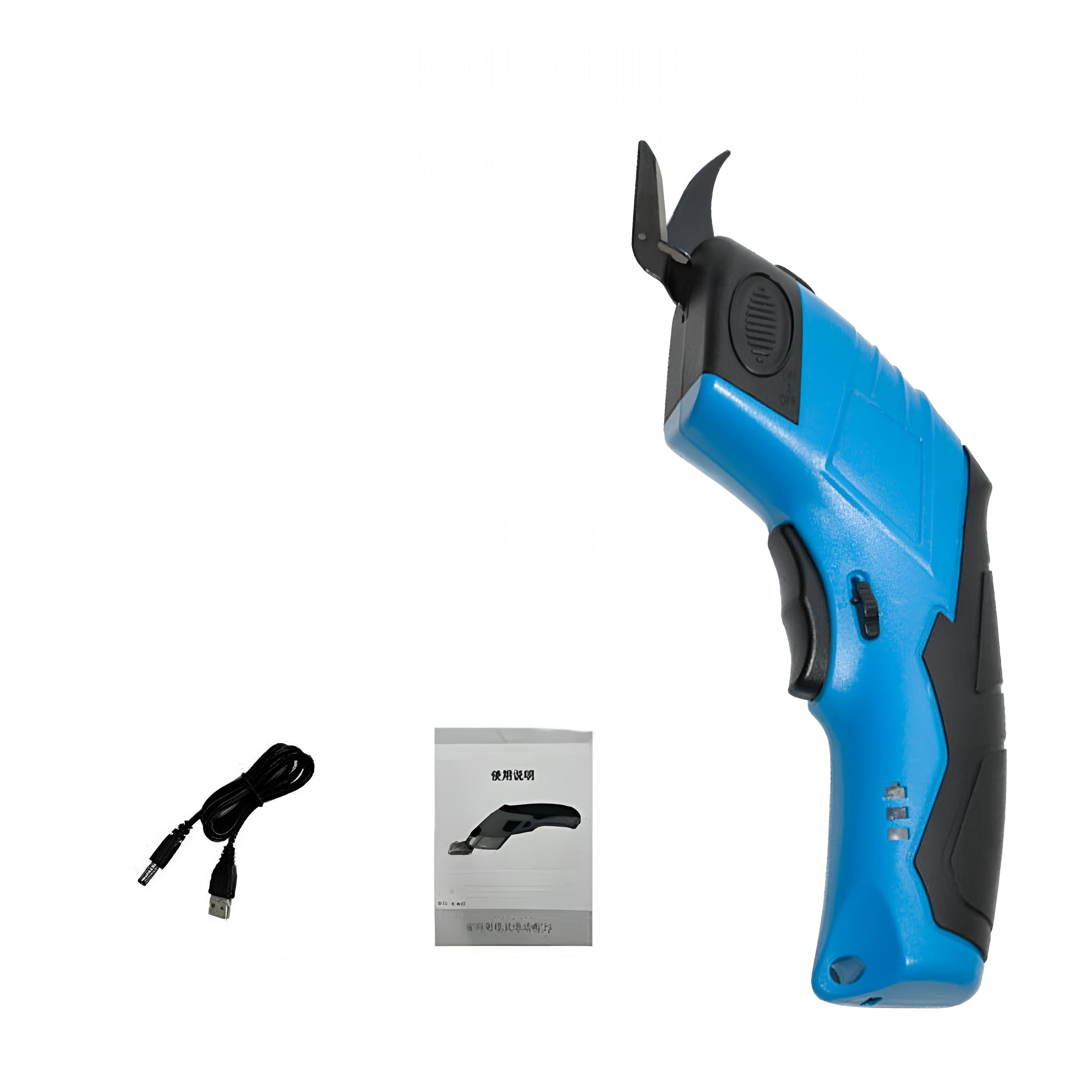 EXLEAF 2026 New Cordless Electric Scissors with Two Blades -Fabric,Leather,Carpet and Cardboard Cutter -3.5V Lithium-Ion Rechargeable Battery