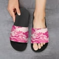 thumbnail image 6 of GZHJMY Stylish Slides for Women Men, Pink Camouflage Military Pattern Soft Flexible Slip-on Sandals Slippers, 6 of 7