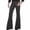 126#Black, variant on 70s Disco Pants for Men,Mens Bell Bottom Jeans Pants,60s 70s Bell Bottoms Vintage Denim Pants Jeans for Men Black L