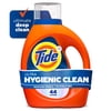 Tide Ultra Hygienic Clean Liquid Laundry Detergent, Original Scent, 63 fl oz, 44 Loads