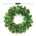 thumbnail image 3 of Spring savings FAMTKT Artificial Wreath 16inch Faux Green Leaves Wreath Spring Summer Wreaths for for Door Wall Window Home Party Festival Wedding Decor, 3 of 9