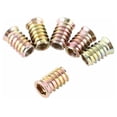 thumbnail image 4 of Tuercas de inserción roscadas mixtas, juego de 20 tuercas hexagonales de aleación de zinc M6/M8/M10 de tamaño M10 x 25 mm, 4 of 5