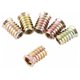 thumbnail image 4 of Tuercas de inserción roscadas mixtas, juego de 20 tuercas hexagonales de aleación de zinc M6/M8/M10 de tamaño M10 x 25 mm, 4 of 5