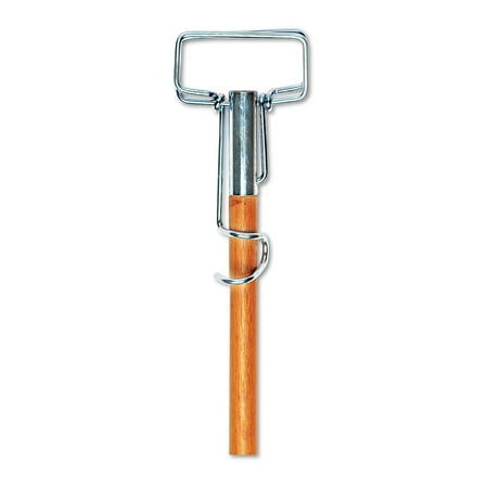 

LzerLyh Spring Grip Metal Head Mop Handle for Most Mop Heads Wood 60 Natural