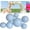 7pcs Light Blue, variant on Reusable Inflatable Balloon Garland Arch Kit, 18ft 3/7 PCS Linked Pvc Balloons with Elastic Bands, Quick & Easy to Inflate and Set up for Weddings & Party (7PCS Purple)