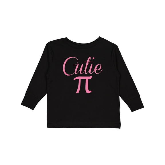 Inktastic Cutie Pie Pink Boys or Girls Long Sleeve Toddler T-Shirt