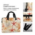 thumbnail image 4 of FORMRS 16" Laptop Bag Carrying Sleeve Case with Handle Travel Shoulder Briefcase, Orange Starfish, 4 of 8