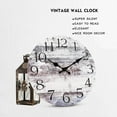 thumbnail image 3 of Skycarper Vintage Country Retro Indoor Decorative Wall Clock, Non-Ticking, 3 of 5
