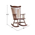 thumbnail image 4 of International Concepts Home Accent Solid Wood Rocker in Espresso, 4 of 9