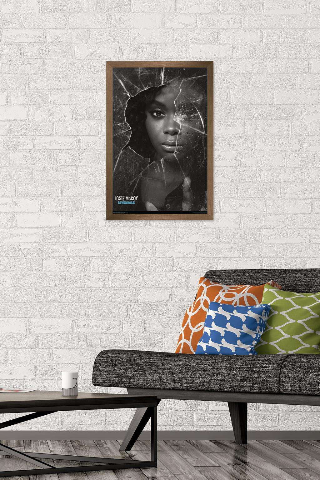 Riverdale - Shattered Josie Wall Poster, 14.725" x 22.375", Framed
