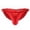 Red, variant on Men's Underwear Breathable Solid Nylon Low Waist Briefs for Daily Comfort and Wear, M, White