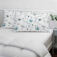 thumbnail image 4 of Turquoise Flowers Queen Pillow Covers, Farmhouse Spring Botanical Floral Soft Breathable Throw Pillow Cases with Invisible Zipper, Decorative Pillowcase Pillows Protectors for Sofa Bed Chair 20"x30", 4 of 9