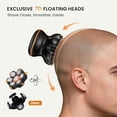 thumbnail image 2 of MAXGROOM® Head Shaver for Bald Men, Close Smooth Shave, 7D Floating Head Razor, Easy-Clean Magnetic Detachable Head, IPX6 Waterproof Wet/Dry, Long Battery Life, Dual-Speed Power, Gift for Men, 2 of 10