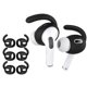 thumbnail image 1 of 3 Pairs for AirPods Pro Ear Hooks Covers Earbuds Anti Slip Silicone Covers Black, 1 of 5