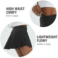 thumbnail image 3 of BALEAF Women's Pleated Tennis Skirts with Shorts Pockets High Waisted Golf Skorts Black X-Small, 3 of 5