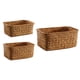 thumbnail image 3 of 3pcs Basquero de almacenamiento de trenza de trenza multifuncional Canasta de almacenamiento de la cesta del organizador para el hogar, 3 of 4