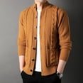 thumbnail image 6 of Young And Middle-aged Thick Knit Cardigan Retro Jacquard Loose-fitting Sweater Jacket, 6 of 9