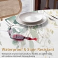 thumbnail image 4 of Round Tablecloth Green Floral Eucalyptus Waterproof Oil Proof Polyester Table Cloth Cover Decor for Home Dining Outdoor,Patio,Parties, 60" Dia. Rustic Watercolor Leaves Botanical, 4 of 9