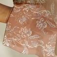 thumbnail image 3 of Vargottam Leaves Pattern Sheer Georgette Curtains for Windows & Small Doors Set of 2 Panels, 72" Long, Grommet Top, Printed Light Filtering Drapes for Living Room or Study, 3 of 9