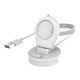 thumbnail image 1 of Base de carga magnética USB para un pluswatch, blanco Feliz Sencillez, 1 of 5