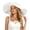 White, variant on Women Sun Hat Wide Brim Cap Summer Fashionable Bow Beach Travel Visor Cap