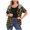 Yellow, variant on Hooded Shacket For Women, Short Sleeve Solid Color Casual Jacket, Lightweight Summer Outerwear Shrug, Trendy Womens Tops Yellow 2XL