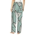 thumbnail image 3 of Uemuo Hand Drawn Chickens Pattern Women's Wide Leg Palazzo Lounge Pants with Pockets Light Weight Loose Comfy Casual Pajama Pants-X-Large, 3 of 9
