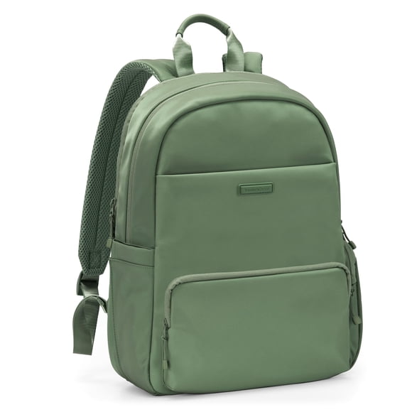 Traveler's Choice Iria 20L Backpack for Women, Water Resistant Travel Bag Daypack, Work, College, Business, Commuter, Green, Carry-on Laptop Backpack