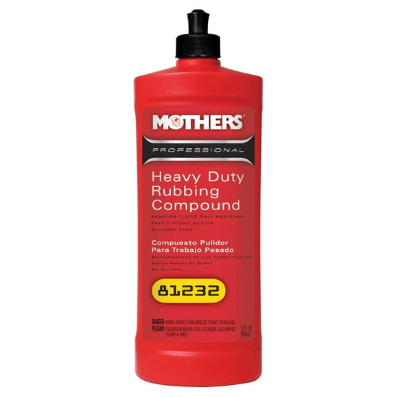 Mothers Polish 81232 32 Oz Bottle of Professional Heavy Duty Rubbing Compound