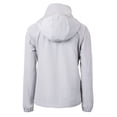 thumbnail image 3 of Women's Cutter & Buck Gray Washington Commanders  Charter Eco Recycled Half-Zip Hooded Anorak Jacket, 3 of 3