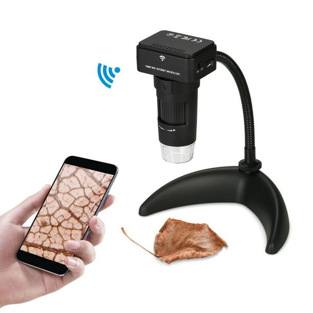 200X Wireless WiFi Digital Zoom Microscope 3.0MP Camera 8LED Light Handheld Magnifying Glass