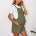 thumbnail image 7 of Miqool Women's Maternity Jumpsuits Summer Casual Sleeveless Adjustable Shorts Overalls Outfits with Pocket for Women During Pregnancy, Postpartum, 7 of 7
