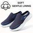 thumbnail image 4 of CHICVOMEY Mules for Men Woven Mesh Soft Sole Casual Non Slip Lightweight Slip On Shoes for Daily Home Office Comfortable, 4 of 7