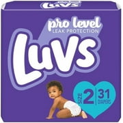 Luvs pro level triple leakguards diapers size 2 31 count, 31 Count