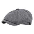 thumbnail image 2 of Pink Season Men Newsboy Hat Spring Autumn Retro Beret Hat Octagonal Cap English Style Street Cap Warm Cold Weather Headwear Women Painter Hat for Hiking Traveling Shopping, 2 of 2