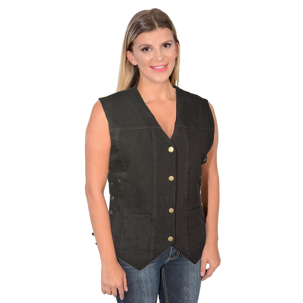 milwaukee denim vest