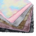 thumbnail image 3 of Unique Loom Modern Fluffy Shag Collection Plush Area Rug Washable Faux Fur Mats Multi Colored for Children Nursery Dorm Home Decor, 3 of 8