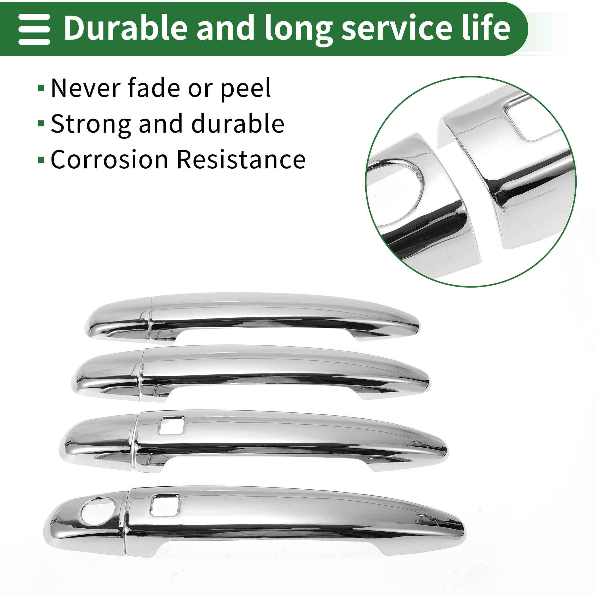 Unique Bargains Smart Car Door Handle Cover Trim for Toyota Highlander 2008-2013