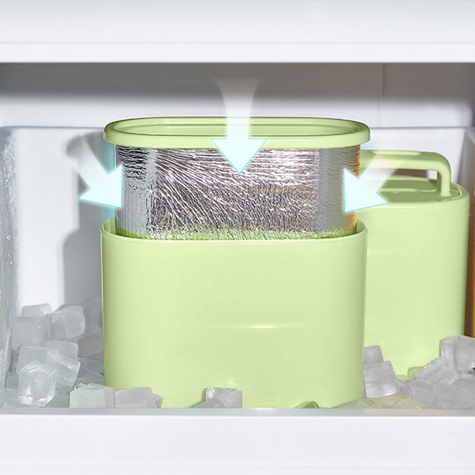 Ice Ball Maker with Lid Leakproof Silicone Freezer Mold Slow Melting Round Ice Spheres for Whiskey Cocktails and Drinks