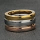 thumbnail image 3 of Anillo de acero inoxidable giratorio de tres colores con tres anillos y personalidad europea y americana Glaosling, 3 of 5