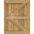 thumbnail image 2 of 16 1/8"W X 21"H Timbercraft Three 5 3/8" Boards Framed Board-N-Batten Shutters W/Z-Bar, Rough Sawn Western Red Cedar (Per Pair), 2 of 13